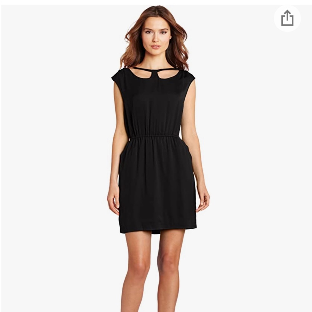Bcbgeneration Collar Cutout Black Mini Dress, Med… - image 5